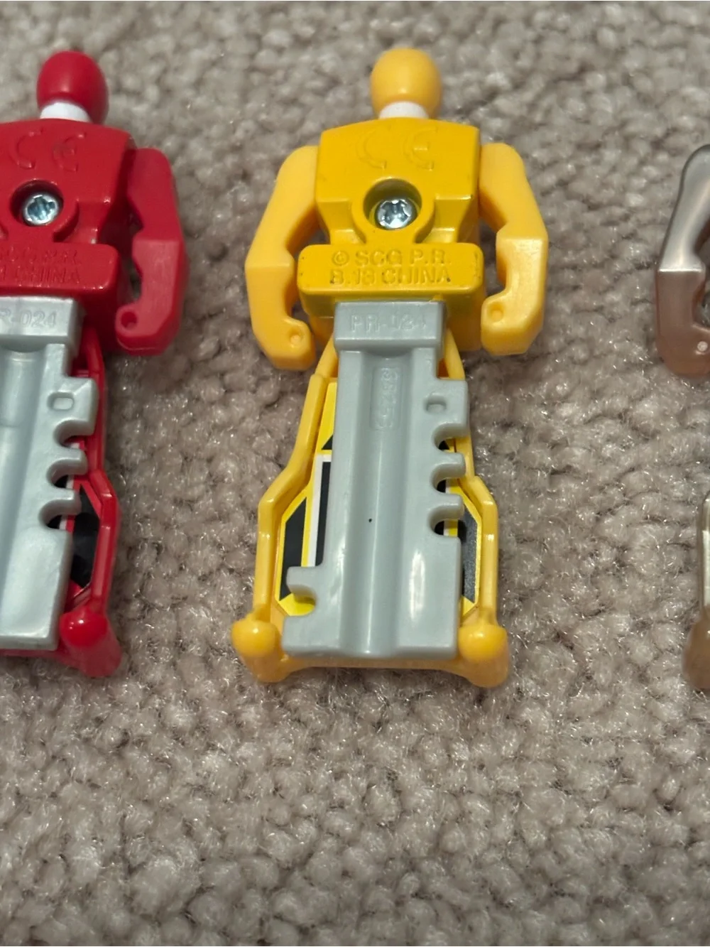 Power Rangers Super Megaforce Gold Samurai Key Green Red Yellow Lot Gokaiger